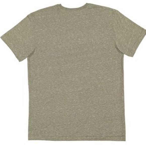 LAT Men's Short Sleeve Crew Neck Melange Jersey Tee Size Medium Military Green - Picture 2 of 3